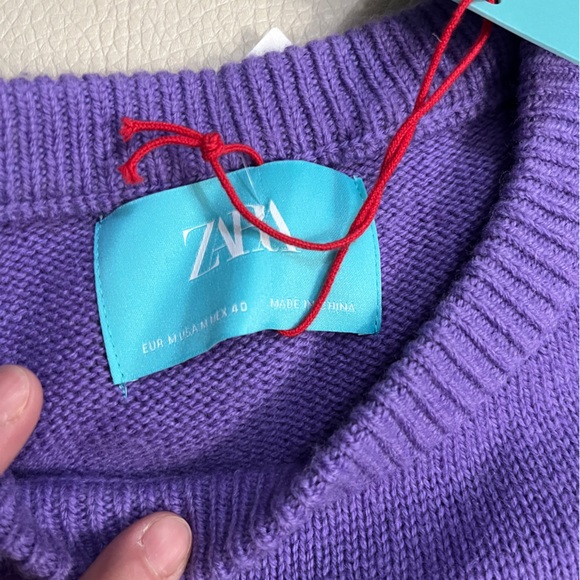 NWT - Zara x Harry Lambert 100% Wool Crew Neck Sweater - Size M - Picture 9 of 10